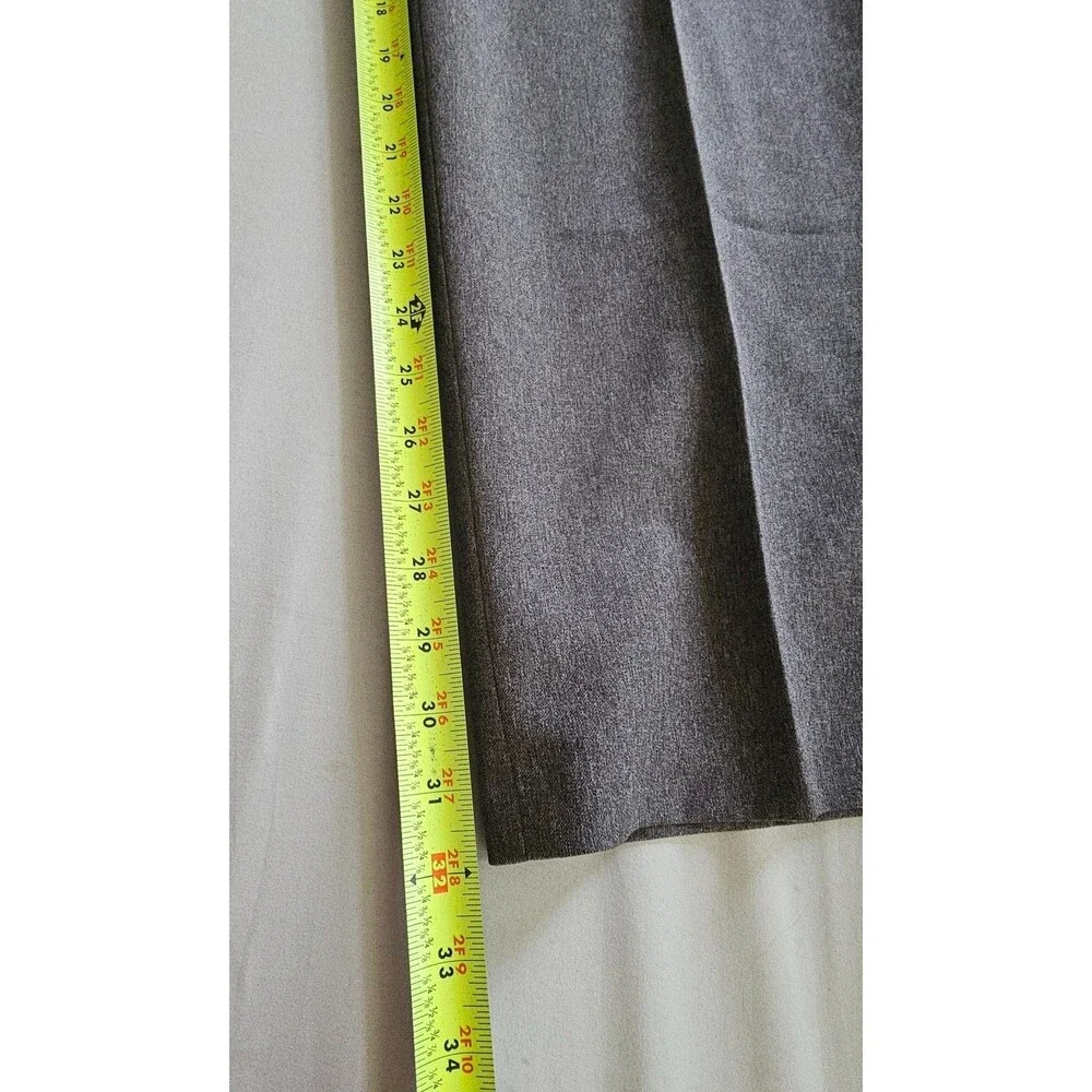 Vintage 70s Levi’s Action Slacks Mens 40x32 Gray Flat Front Polyester Disco